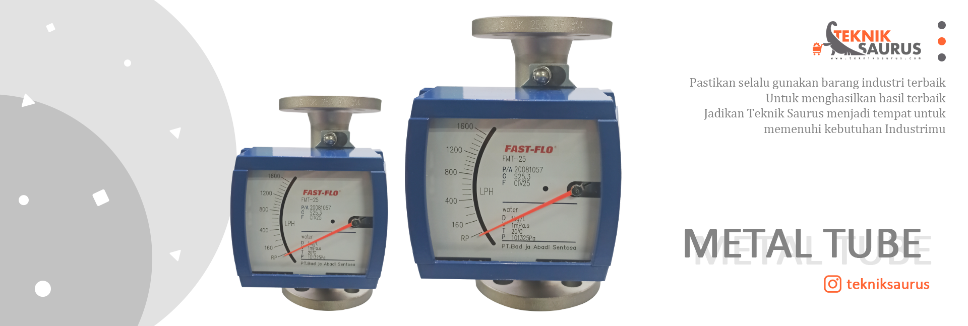 banner product category Metal Tube Rotameter