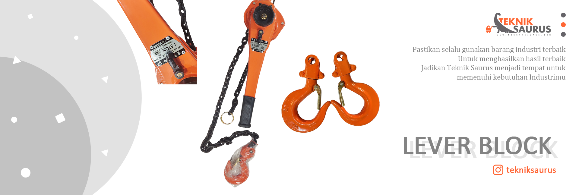 banner product category Lever Block