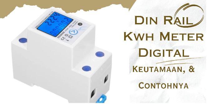 DIN rail kwh meter digital